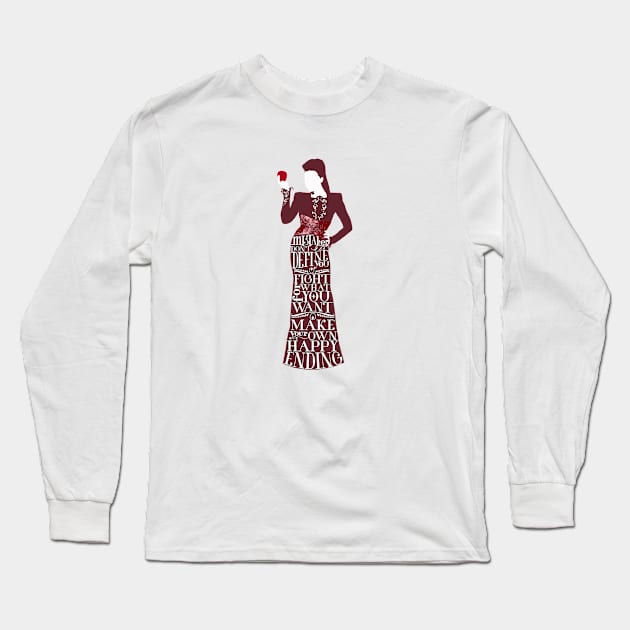 Make Your Own Happy Ending Evil Queen Long Sleeve T-Shirt by jabberdashery